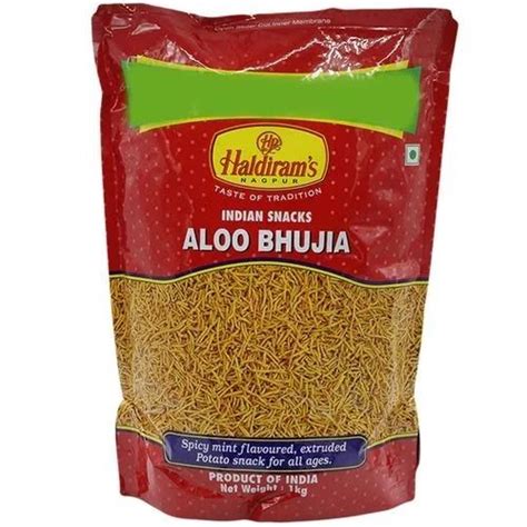 Haldiram Crispy And Spicy Fried Aloo Bhujia Namkeen Kilogram Pack At