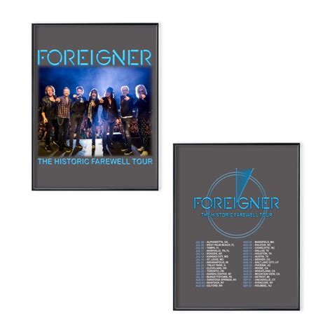 Foreigner Poster Set , Foreigner The Histroric Farewell Tour 2023 ...