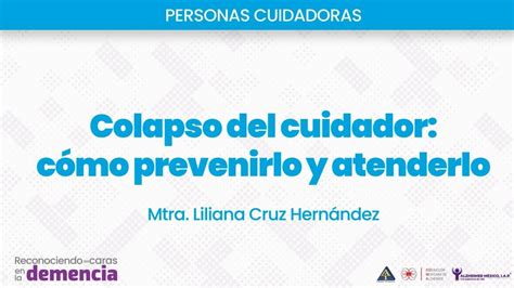 Plática Colapso del cuidador cómo prevenirlo y atenderlo YouTube