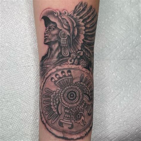 Aztec Warrior Headdress Tattoo