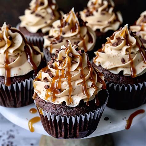 Chocolate Espresso Cupcakes With Salted Caramel Buttercream