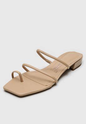 Rasteira Santa Lolla Tiras Nude Compre Agora Dafiti Brasil