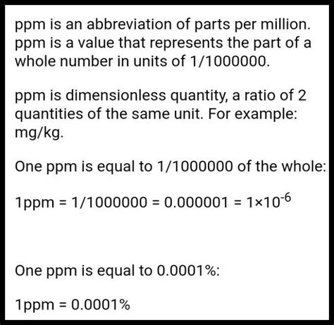 what is ppm - Chemistry - Some Basic Concepts of Chemistry - 3782 | Meritnation.com