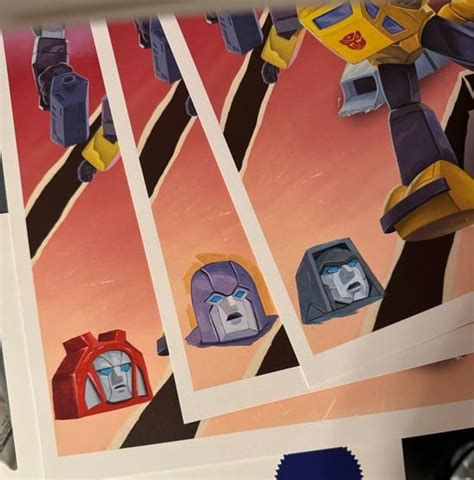 Officially Licensed G Transformers Autobots Poster By Rich Pellegrino