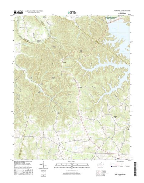 Mytopo Wolf Creek Dam Kentucky Usgs Quad Topo Map