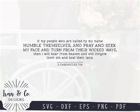 If My People Svg Files Bible Verse Svg 2 Chronicles 714