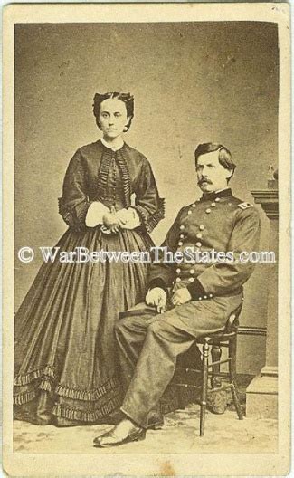 Cdv General George B Mcclellan And Wife