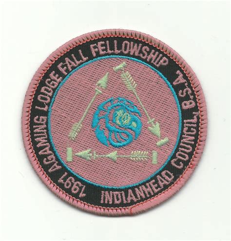 SCOUT BSA OA LODGE 257 AGAMING 1991 FALL FELLOWSHIP PATCH INDIANHEAD