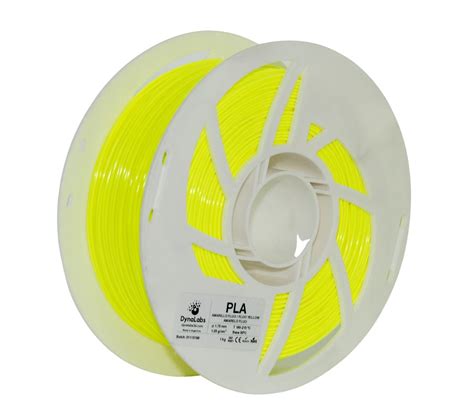 Filamento Impressora D Dynalabs Pla Amarelo Fluorescente Kg Tecnocubo