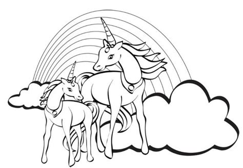 Rainbow Unicorn Drawing at GetDrawings | Free download