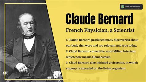 Claude Bernard Who Originated the Study of Life and Its Process to ...