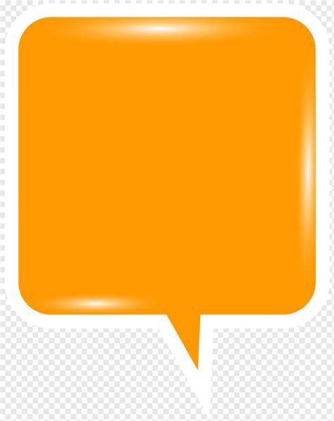 Orange Speech Bubble Speech Orange Rectangle Speech Bubbles Line