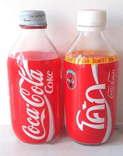 Coca Cola Bottles S Thailand Yellow Plastic Label Normal Ml