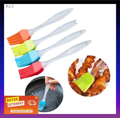 Kuas Silikon Oles Kue Roti Barbeque BBQ Silicone Brush Kuas Brush