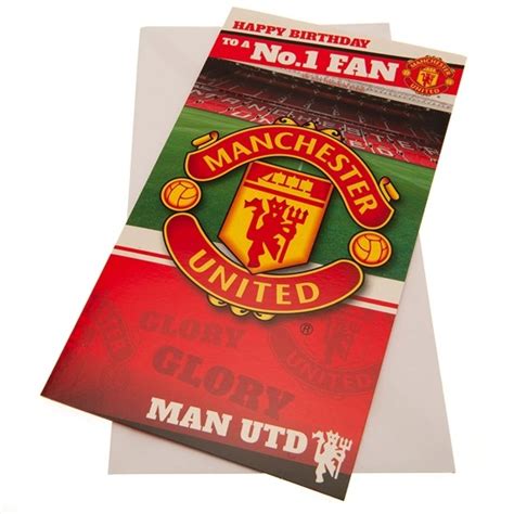 Manchester United Fc Birthday Card No 1 Fan Wishing The Ultimate Red