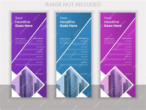 Premium Vector Modern Rollup Standee Banner Template