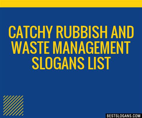 100+ Catchy Rubbish And Waste Management Slogans 2024 + Generator ...