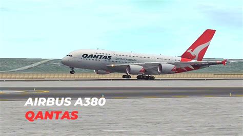 Epic Airbus A Qantas Landing Watch The Majesty Touch Down