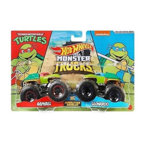Monster Truck Tortugas Ninja Rafael Y Leonardo Hot Wheels Opción A shop