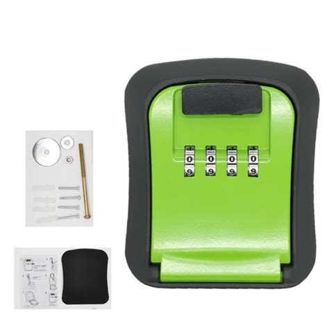 Key box, metal combination key box, key combination lock box (green) | Walmart Canada