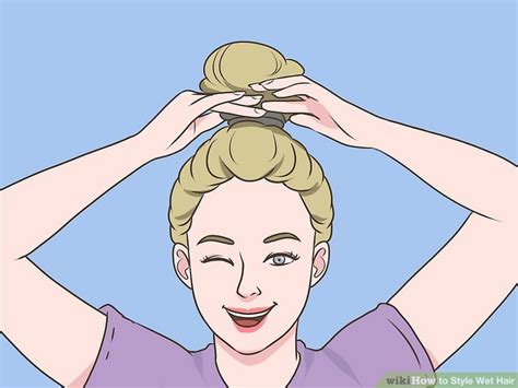 6 Ways To Style Wet Hair Wikihow