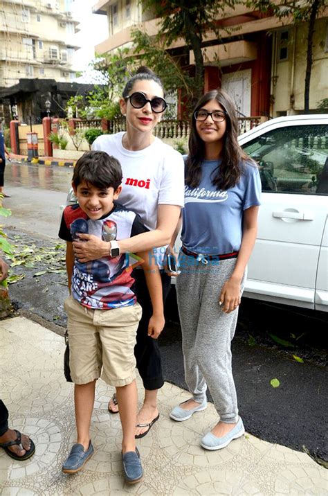 Karisma Kapoor snapped with her kids Kiaan and Samaira in Bandra | Parties & Events - Bollywood ...