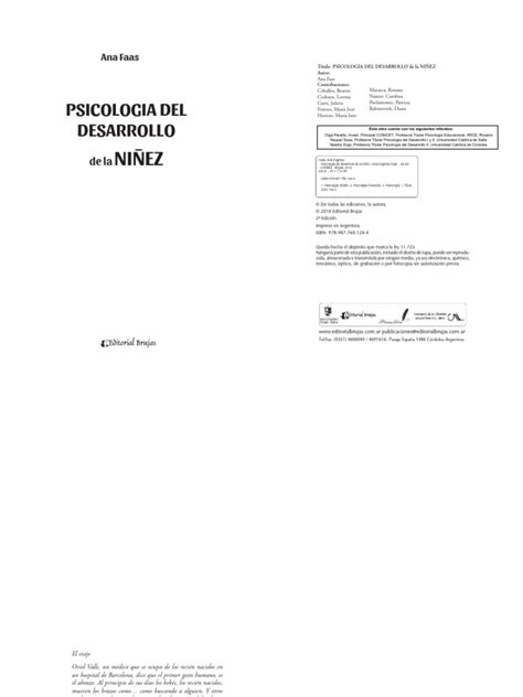 Psicología Del Desarrollo De La Niñez Pdf Sicología Psicología