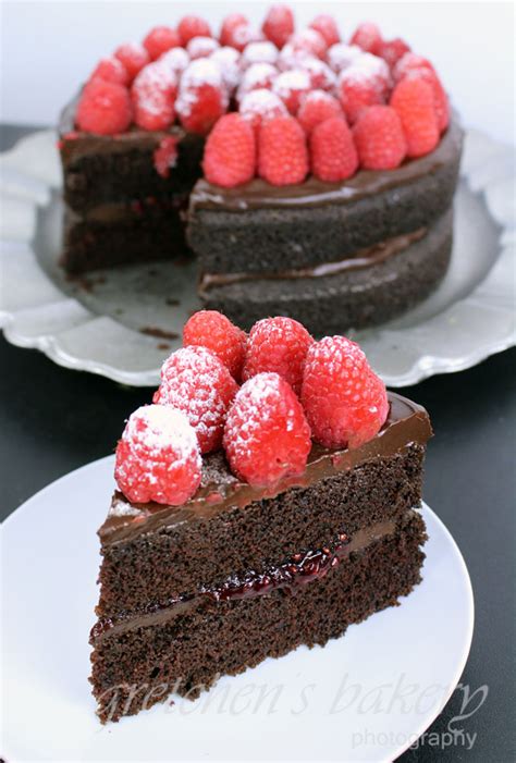 Chocolate Raspberry Truffle Cake Gretchen S Vegan Bakery