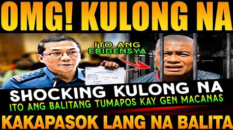 KAPAPASOK LANG GRABE TO MATINDING PASABOG Ni PNP ACORDA GEN MACANAS