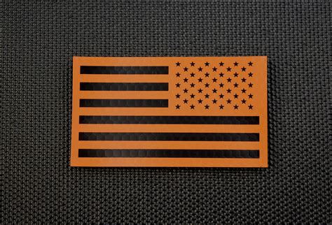 Infrared Reverse Us Flag Patch Orange And Black Search And Rescue