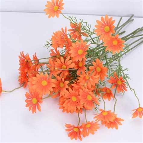 Amazon Oukeyi Artificial Flowers Bundles Artificial Silk Daisy