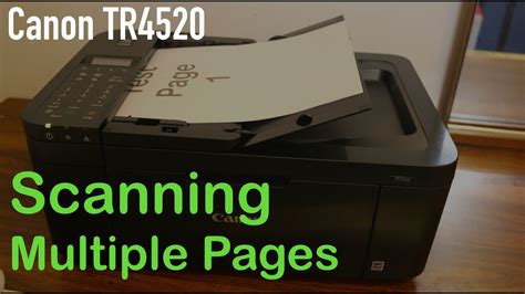 Canon TR4520 Scanning Multiple Pages Using Top Feeder สแกนไฟล pdf