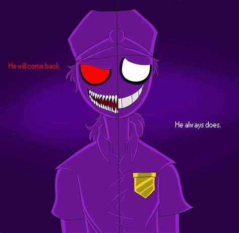 Fnaf 2 Purple Man Drawing