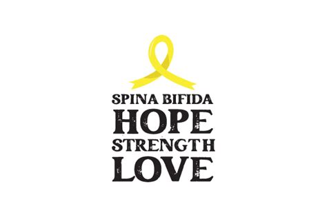 Spina Bifida Hope Strength Love Svg Cut File By Creative Fabrica Crafts