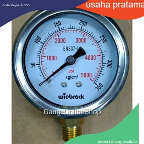 Jual Pressure Gauge Model Raket X Kg Cm Ss Brass Wiebrock