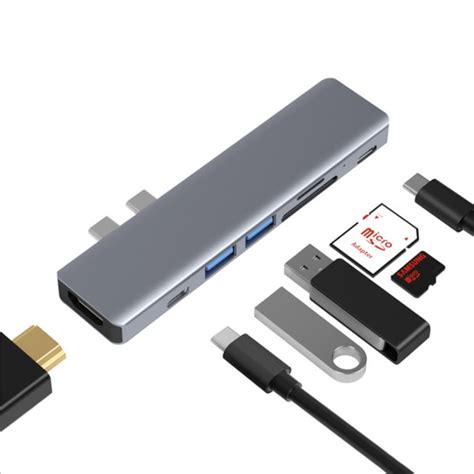 Adaptador Hub Macbook Pro Air M1 Thunderbolt Usb C Hdmi 4k Frete Grátis