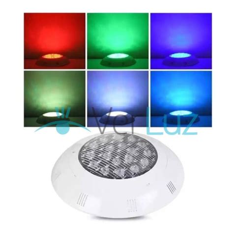 Foco LED Piscina 12 Volt 24 Watt RGB IP68 240w VerLuz Pro