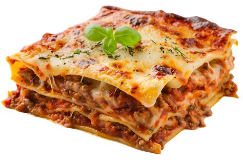 Lasagna With Meat Sauce And Cheese A Delicious Italian Dish Food