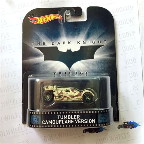 Hot Wheels Retro Entertainment The Dark Knight Trilogy Batmobile Tumbler Camouflage