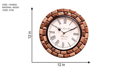 Round Wall Clock Round Shape Wooden Wall Clocks Manufacturer From Thane