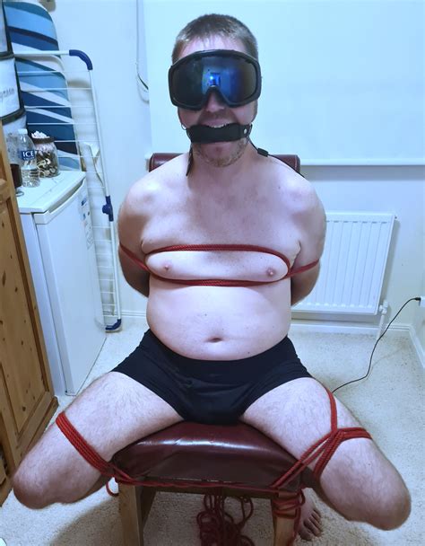 Soon To Be Naked Man Tied To Chair By Femdombbw Dominationbbw Bondagetied To Chairman In