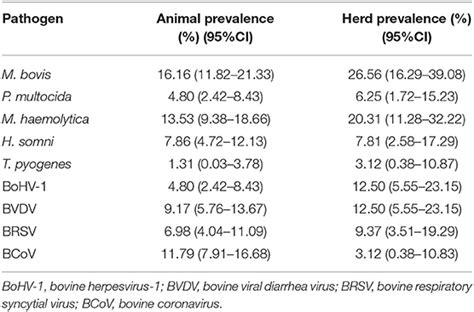 Frontiers Fatal Calf Pneumonia Outbreaks In Italian Dairy Herds