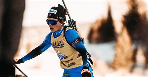 Biathlon Championnat dEurope Juniors Camille Coupé se relance