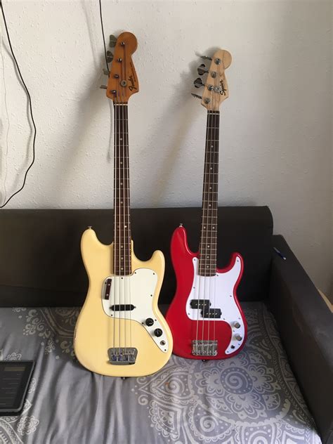 La Basse électrique Fender Squier Mini P Bass Dakota Red Test Et Avis E G L