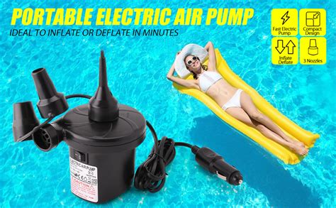 Amazon LotFancy Electric Air Pump 12V DC Air Pump For Inflatables