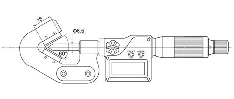 V-anvil micrometer IP65 ALPA BA085