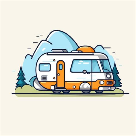 Premium AI Image RV Camper Mascot For A Company Logo Generative AI