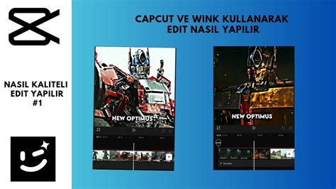 CAPCUT VE WINK KULLANARAK KULLANARAK EDIT NASIL YAPILIR NASIL