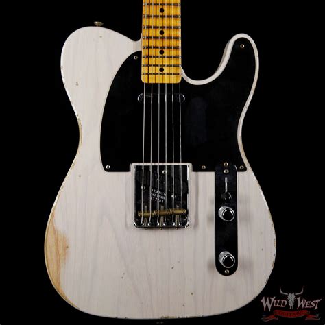 Fender Custom Shop 1952 Telecaster Relic Maple Neck White Blonde Wild West Guitars