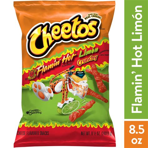 Cheetos Crunchy Flamin Hot Limón Cheese Flavored Snacks